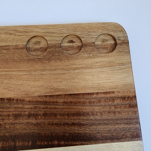 Young Living Charcuterie Board Wood Marble New in Box YL Essential Oils 7"x13" - Picture 2 of 6